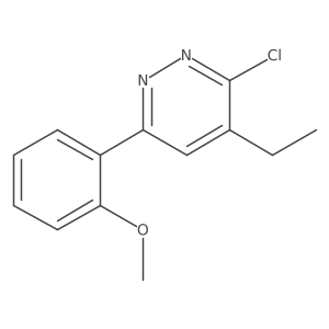 3-Chloro-4-ethyl-6-(2-methoxyphenyl)pyridazine Structure