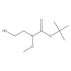 Carbamic acid, N-methoxy-N-2-ethanol-1-yl-, 1,1-dimethylethyl ester Structure