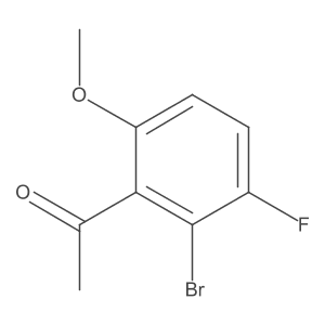 1-(2-Bromo-3-fluoro-6-methoxyphenyl)ethan-1-one Structure