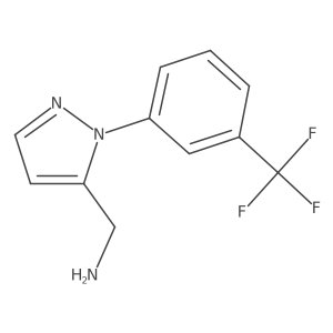 {1-[3-(trifluoromethyl)phenyl]-1H-pyrazol-5-yl}methanamine结构式