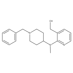 1-Benzyl-4-(N-methyl-N-(3-hydroxymethyl-2-pyridyl)amino)piperidine Structure