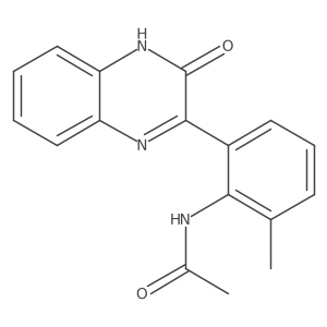 N-(2-(3-hydroxyquinoxalin-2-yl)-6-methylphenyl)acetamide结构式