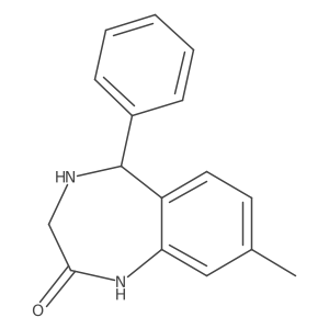 8-methyl-5-phenyl-4,5-dihydro-1H-benzo[e][1,4]diazepin-2(3H)-one Structure