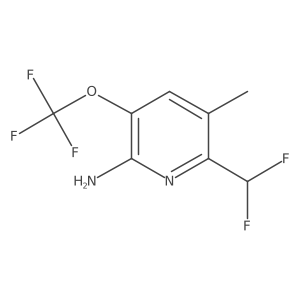 6-(Difluoromethyl)-5-methyl-3-(trifluoromethoxy)pyridin-2-amine Structure