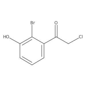 1-(2-Bromo-3-hydroxyphenyl)-2-chloroethan-1-one Structure
