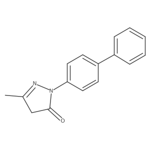 2-[1,1a(2)-Biphenyl]-4-yl-2,4-dihydro-5-methyl-3H-pyrazol-3-one Structure