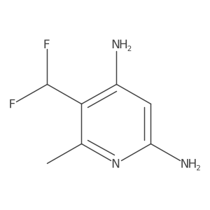 5-(Difluoromethyl)-6-methylpyridine-2,4-diamine结构式