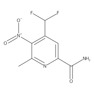 4-(Difluoromethyl)-6-methyl-5-nitropicolinamide Structure