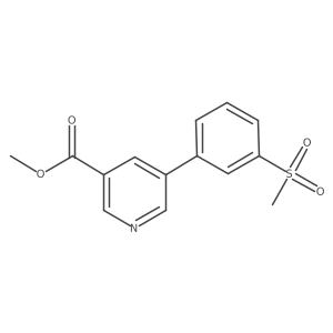 Methyl 5-(3-methanesulfonylphenyl)pyridine-3-carboxylate结构式