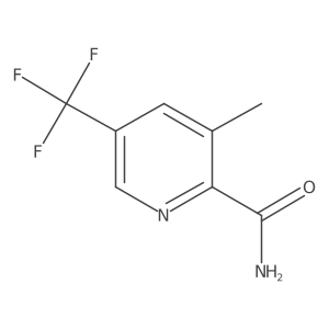3-Methyl-5-(trifluoromethyl)pyridine-2-carboxamide Structure