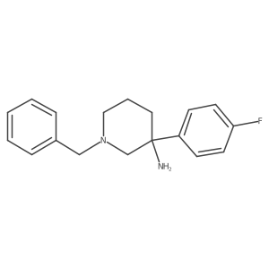 1-Benzyl-3-(4-fluorophenyl)piperidin-3-amine Structure
