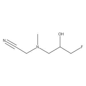 2-[(3-Fluoro-2-hydroxypropyl)(methyl)amino]acetonitrile Structure