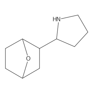 2-{7-Oxabicyclo[2.2.1]heptan-2-yl}pyrrolidine结构式