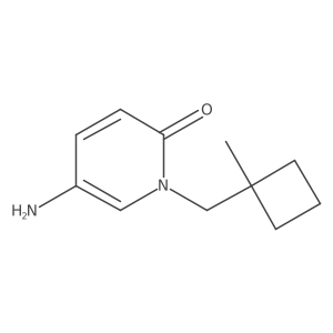 5-Amino-1-[(1-methylcyclobutyl)methyl]-1,2-dihydropyridin-2-one结构式
