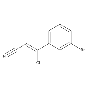 (Z)-3-(3-Bromophenyl)-3-chloroacrylonitrile Structure