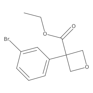 Ethyl 3-(3-bromophenyl)oxetane-3-carboxylate Structure