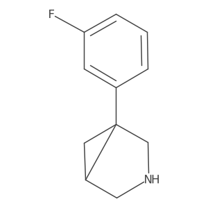(1R,5S)-1-(3-Fluorophenyl)-3-azabicyclo[3.1.0]hexane Structure