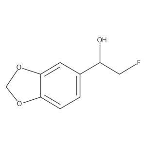 (1S)-1-(1,3-dioxaindan-5-yl)-2-fluoroethan-1-ol Structure