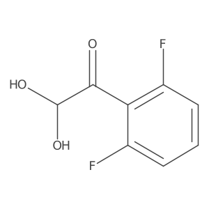1-(2,6-Difluorophenyl)-2,2-dihydroxyethan-1-one结构式