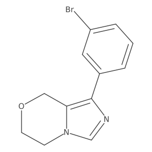 1-(3-Bromophenyl)-6,8-dihydro-5H-imidazo[5,1-c][1,4]oxazine Structure