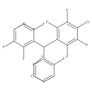 1,1a(2),1a(2)a(2)-Methylidynetris[4-chloro-2,3,5,6-tetrafluorobenzene] Structure