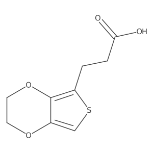 3-{2H,3H-thieno[3,4-b][1,4]dioxin-5-yl}propanoic acid结构式