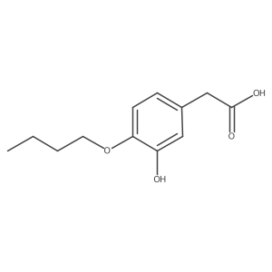 4-Butoxy-3-hydroxyphenylacetic Acid结构式