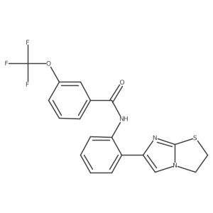 N-(2-(2,3-dihydroimidazo[2,1-b]thiazol-6-yl)phenyl)-3-(trifluoromethoxy)benzamide结构式