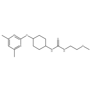 1-((1r,4r)-4-((4,6-Dimethylpyrimidin-2-yl)oxy)cyclohexyl)-3-(2-methoxyethyl)urea结构式