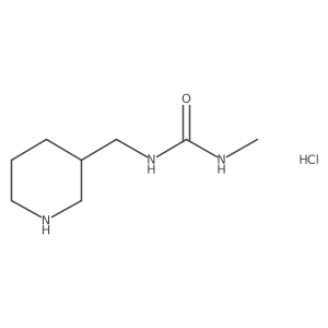 3-Methyl-1-[(piperidin-3-yl)methyl]urea hydrochloride Structure