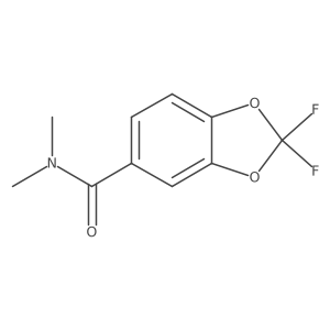 2,2-Difluoro-N,N-dimethyl-1,3-benzodioxole-5-carboxamide结构式