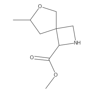 Methyl 7-methyl-6-oxa-2-azaspiro[3.4]octane-1-carboxylate Structure