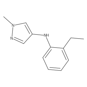 N-(2-Ethylphenyl)-1-methyl-1H-pyrazol-4-amine结构式