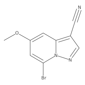 7-Bromo-5-methoxypyrazolo[1,5-a]pyridine-3-carbonitrile Structure
