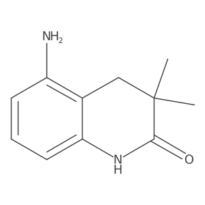 5-Amino-3,3-dimethyl-3,4-dihydroquinolin-2(1H)-one结构式