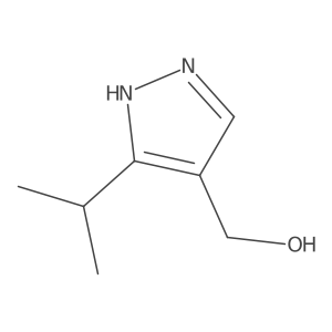 (3-isopropyl-1H-pyrazol-4-yl)methanol结构式