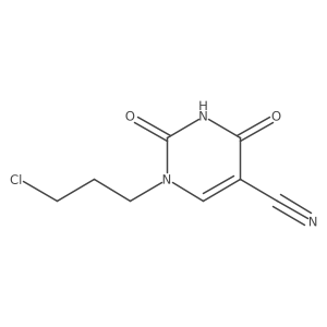 1-(3-Chloropropyl)-2,4-dioxo-1,2,3,4-tetrahydropyrimidine-5-carbonitrile Structure