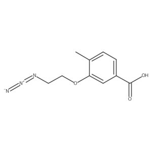 3-(2-Azidoethoxy)-4-methylbenzoic acid结构式
