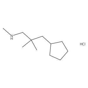 (3-Cyclopentyl-2,2-dimethylpropyl)(methyl)amine hydrochloride Structure