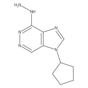 1-cyclopentyl-4-hydrazinyl-1H-imidazo[4,5-d]pyridazine Structure