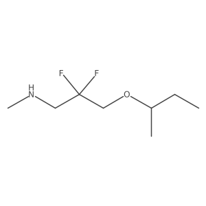 [3-(Butan-2-yloxy)-2,2-difluoropropyl](methyl)amine结构式