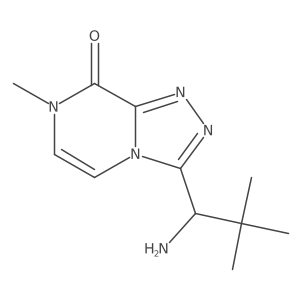 3-(1-amino-2,2-dimethylpropyl)-7-methyl-7H,8H-[1,2,4]triazolo[4,3-a]pyrazin-8-one结构式