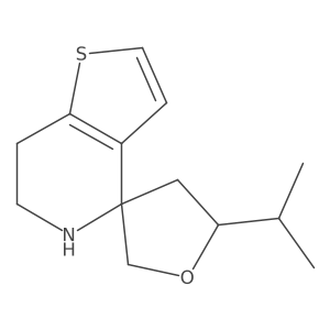 5-(propan-2-yl)-6',7'-dihydro-5'H-spiro[oxolane-3,4'-thieno[3,2-c]pyridine] Structure