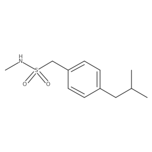 N-methyl-1-[4-(2-methylpropyl)phenyl]methanesulfonamide结构式