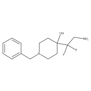 4-(2-Amino-1,1-difluoroethyl)-1-benzylpiperidin-4-ol Structure
