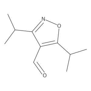 3,5-Bis(propan-2-yl)-1,2-oxazole-4-carbaldehyde结构式