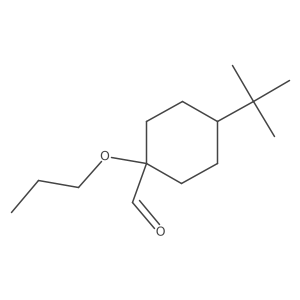 4-Tert-butyl-1-propoxycyclohexane-1-carbaldehyde Structure