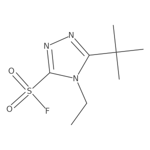 5-tert-butyl-4-ethyl-4H-1,2,4-triazole-3-sulfonyl fluoride结构式