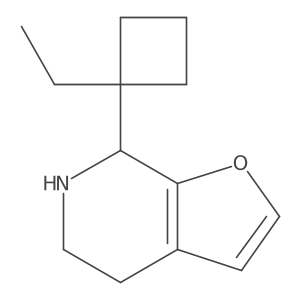 7-(1-ethylcyclobutyl)-4H,5H,6H,7H-furo[2,3-c]pyridine Structure