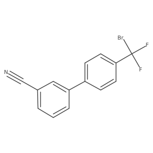 3-[4-(Bromodifluoromethyl)phenyl]benzonitrile结构式